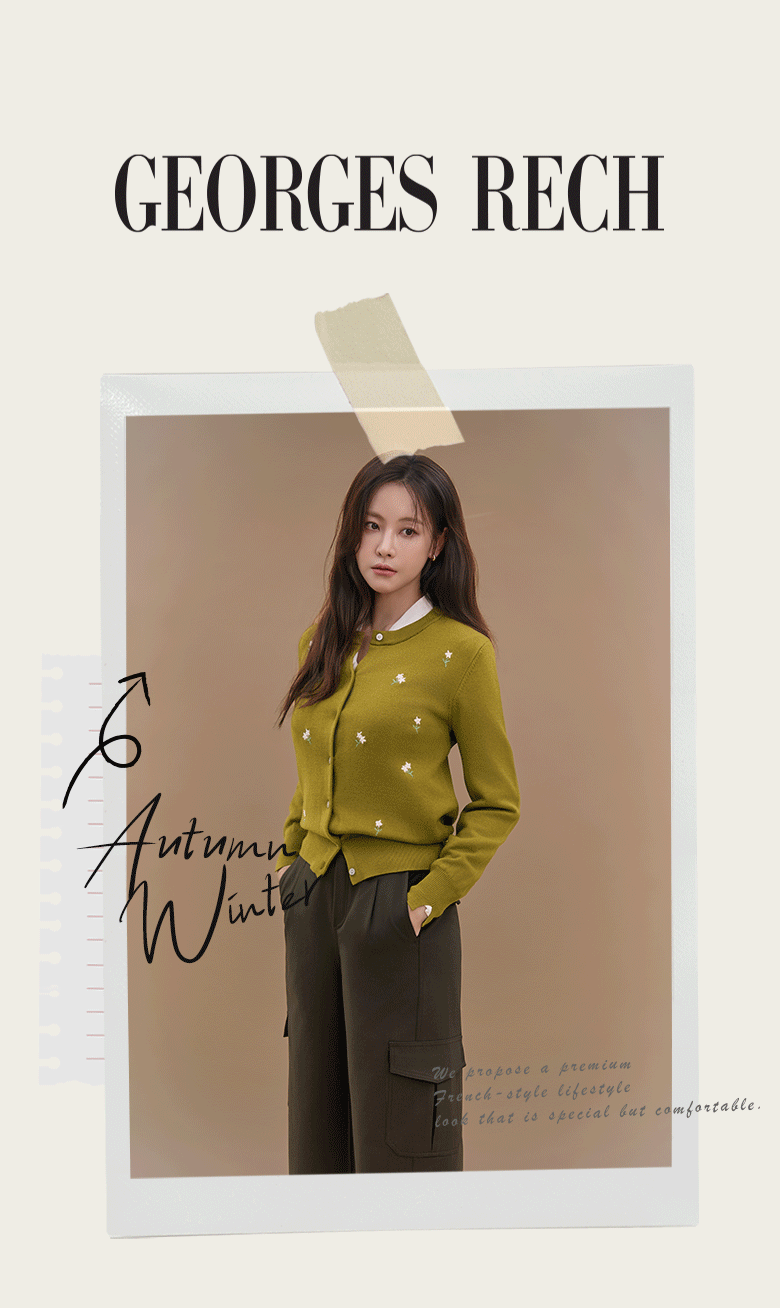 26FW 플라워 자수 가디건 3종